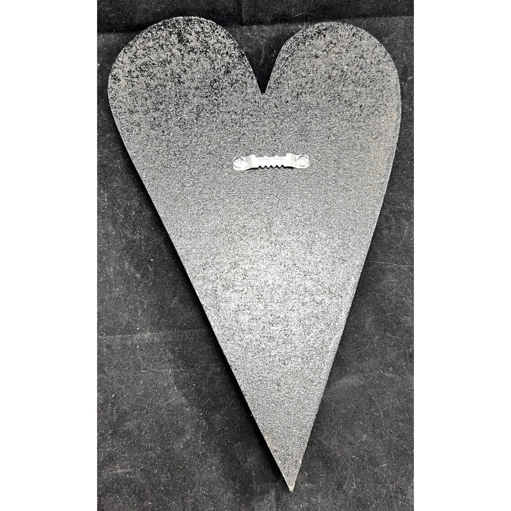 Mosaic wood heart 11” decor wall hanging handmade. *Pre-Owned* - Picture 2 of 10